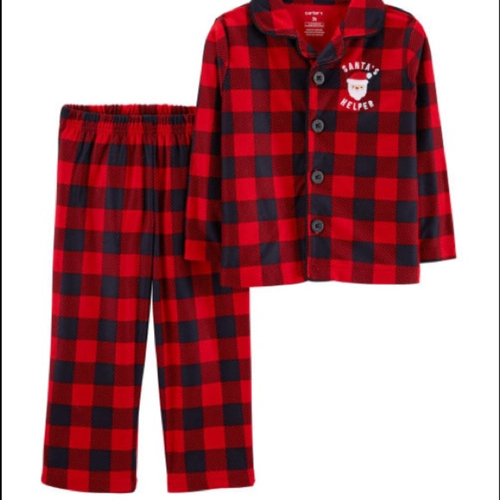 NWT - Carter’s 2 pc Buffalo Plaid Boys Pajama Set